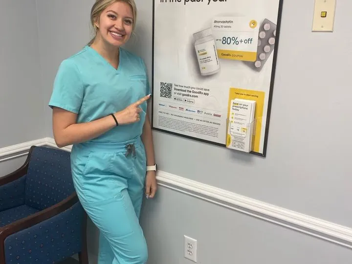 APM poster and take-one installation inside a healthcare environment