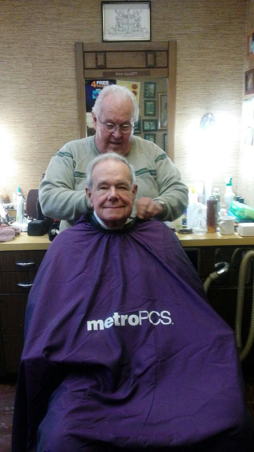 Branded cape, barbershop