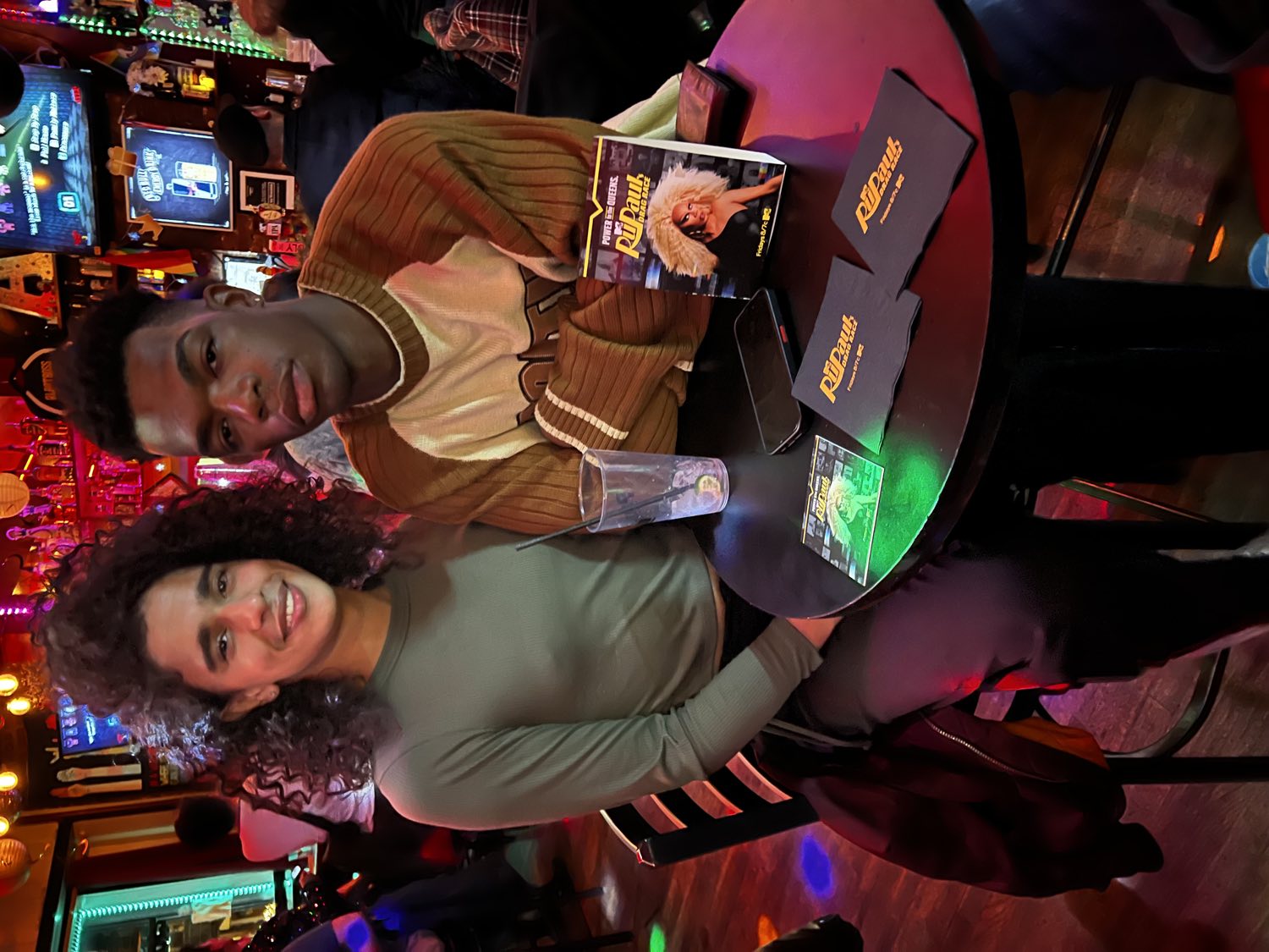 Table tents, napkins and coasters, neighborhood bar